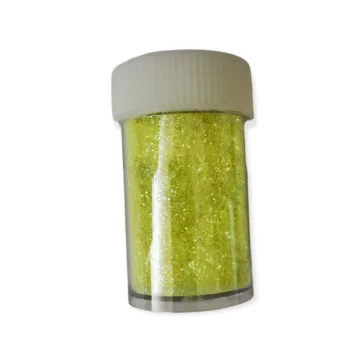 Csillámpor  15ml Sárga neon