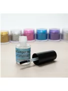 5 ml-es csillámtetoválás testragasztó, bőrbarát átlátszó ragasztó testfestéshez, vízálló csillámtetkó kellék. 