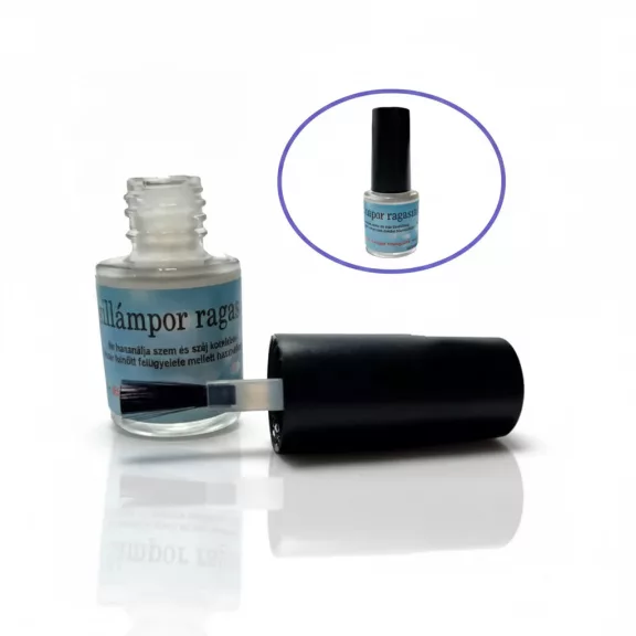 5 ml-es csillámtetoválás testragasztó precíziós ecsetes applikátorral
