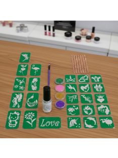 KiviArt Csillámtetoválás szett - Lányoknak