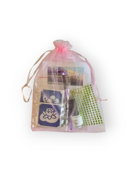 KiviArt Csillámtetoválás szett - Virágok 32 darabos