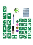 KiviArt állatos csillámtetoválás készlet organza tasakban