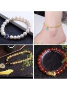 Kruzzel 40 méteres átlátszó elasztikus gumiszál tekercsben, karkötők és ékszerek készítéséhez, 0.8mm vastagság