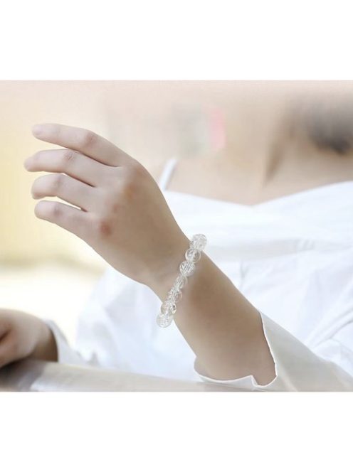 Kruzzel 40 méteres átlátszó elasztikus gumiszál tekercsben, karkötők és ékszerek készítéséhez, 0.8mm vastagság