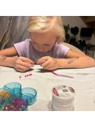 Kruzzel 40 méteres átlátszó elasztikus gumiszál tekercsben, karkötők és ékszerek készítéséhez, 0.8mm vastagság