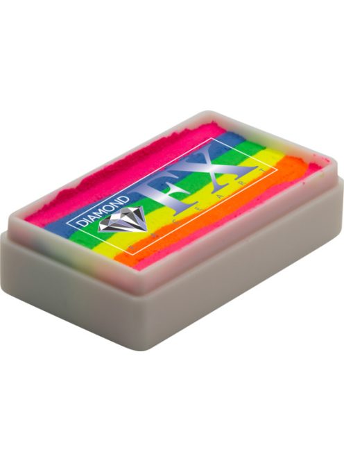 Diamond FX Color Splash csíkos arcfesték 28g, professzionális "one stroke" festék, élénk színes kombináció, fesztivál smink, bőrbarát, vízbázisú