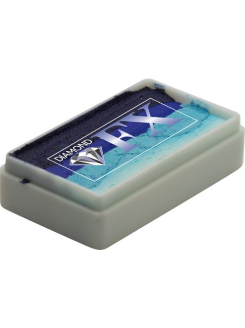 Diamond FX Captain Obvious csíkos arcfesték 28g, professzionális "one stroke" festék, sötétkék világoskék türkiz fehér színek, vízi és jég festés, bőrbarát, vízbázisú