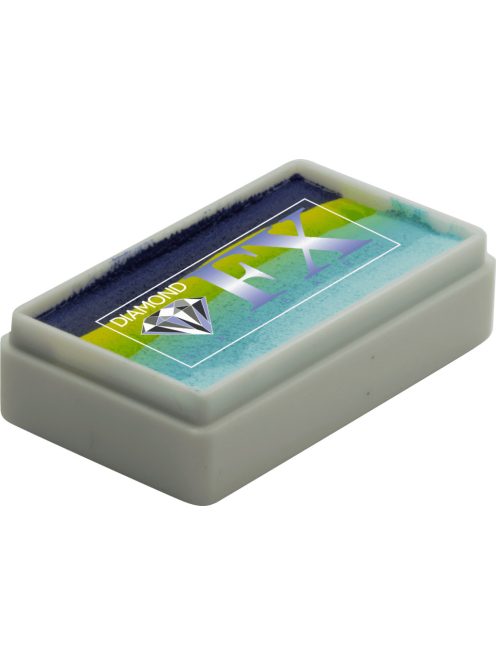 Diamond FX Beach Front csíkos arcfesték 28g, professzionális "one stroke" festék, kék türkiz színek, sellő és vízi témákhoz, bőrbarát, vízbázisú