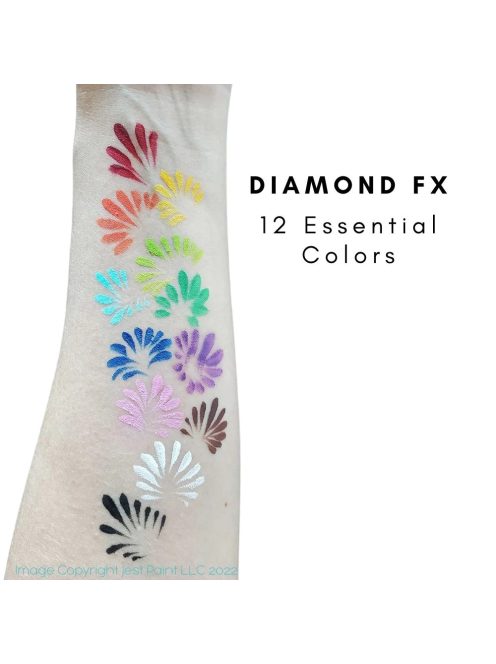 Diamond FX -arcfesték- 12 alap színű paletta 12x10g  "Essential"