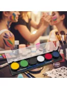 Diamond FX 6 alapszínű arcfesték paletta 6x10g, professzionális vízbázisú festék, élénk színek, nagyobb kiszerelés, bőrbarát