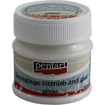 Pentart Decoupage ragasztólakk 20 ml - Glitter