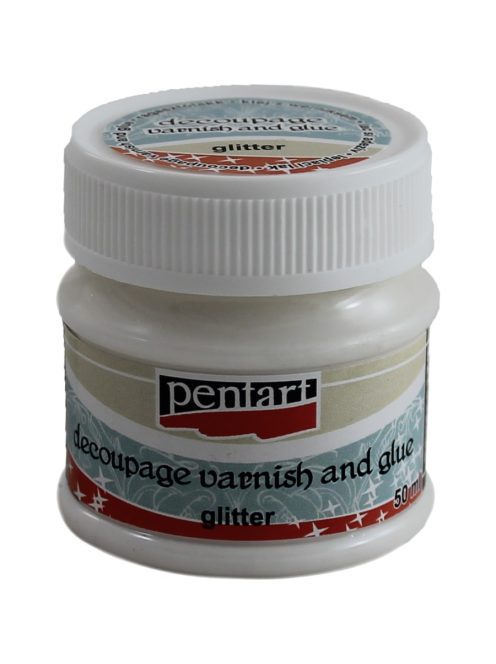 Pentart Decoupage ragasztólakk 20 ml - Glitter