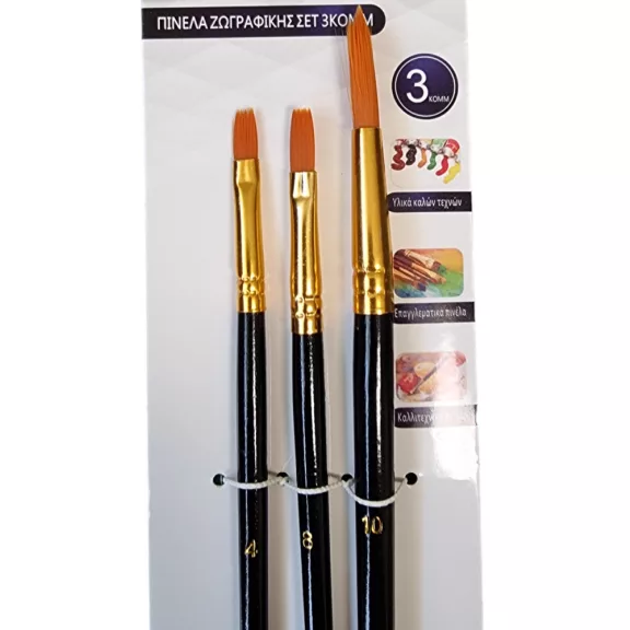 Arcfestés ecset szett 3 db-os - 2-4-6 méretű