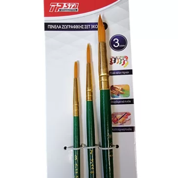 Arcfestés ecset szett 3 db-os -