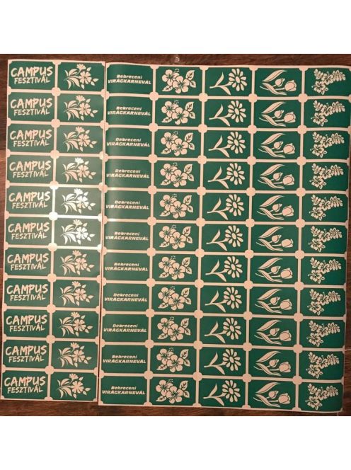 Egyedi csillámtetoválás sablon gyártása - MK Kreatív