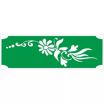 Ékszer festő sablon - Virág minta