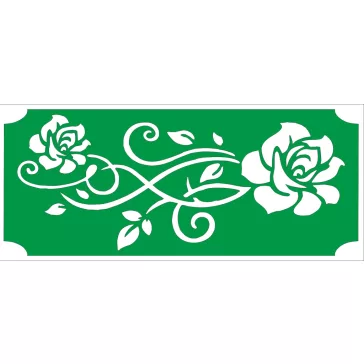 Ékszer festő sablon - Rózzsa minta 8