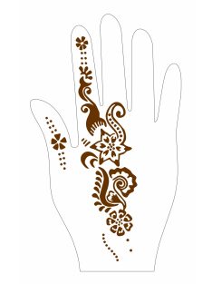 Henna sablon minta kézre