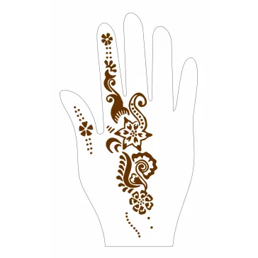 Henna sablon minta kézre