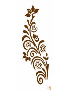 Mk Body Deco Henna sablon - Virág 10