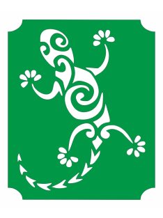 Gekko henna sablon, stencil