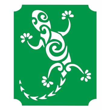 Gekko henna sablon, stencil