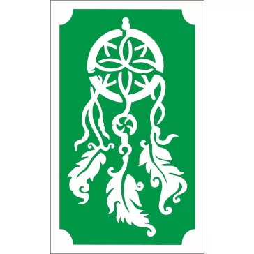 Álomcsapda henna matrica, sablon.