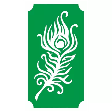 henna sablon páva toll