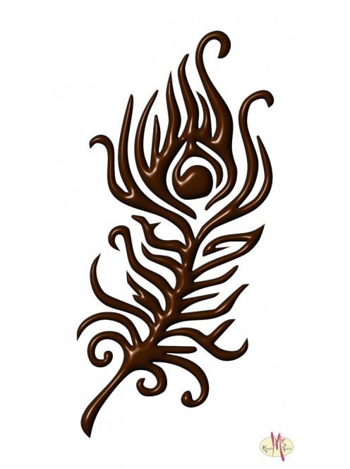 Mk Body Deco Henna sablon - Páva toll 17