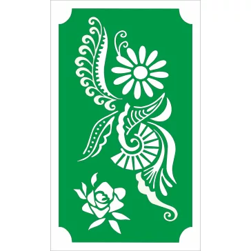 henna sablon virág minta
