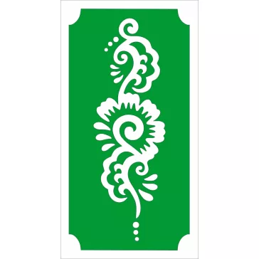 Henna sablon – nonfiguratív minta henna testfestéshez