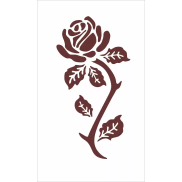 Mk Body Deco Henna sablon - Rózsa minta testfestéshez