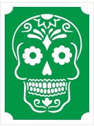 Mk Body Deco Henna sablon - Mexikói koponya 25