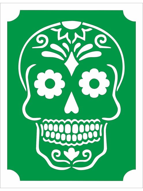 Mk Body Deco Henna sablon - Mexikói koponya 25