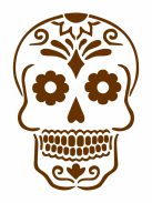 Mk Body Deco Henna sablon - Mexikói koponya 25