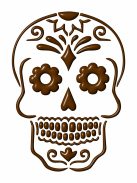 Mk Body Deco Henna sablon - Mexikói koponya 25