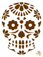 Mk Body Deco Henna sablon - Mexikói koponya 32