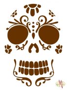 Mk Body Deco Henna sablon - Mexikói koponya 33