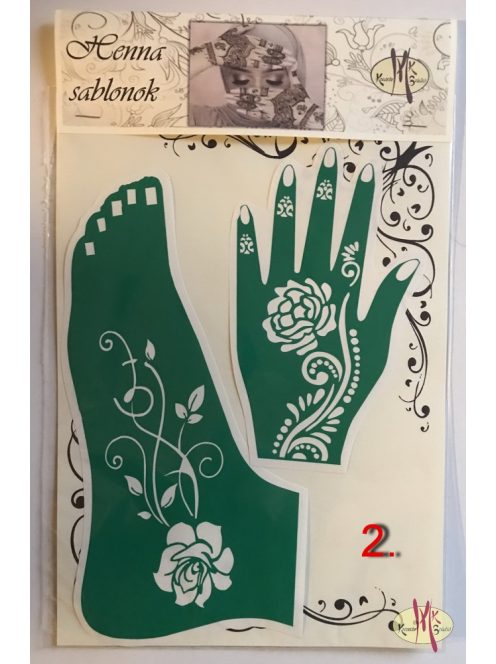 Mk Body Deco Henna sablon szett - kéz, láb minta /többféle/