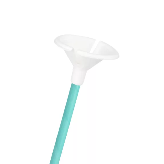 ECO pasztell papír lufitartó pálcikák fehér kupakkal 35 cm 10 db