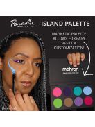 Mehron Paradise Makeup AQ Island paletta – 8 matt pasztell szín