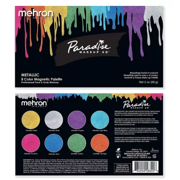 Mehron Paradise 8 színű arcfesték készlet - Gyöngyház színek