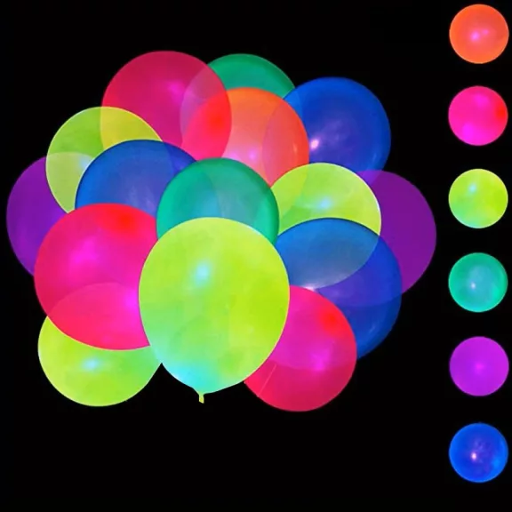 UV neon sárga latex gömb lufi 30 cm UV fényben világít