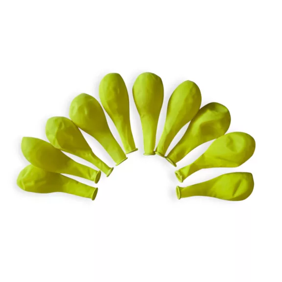 UV neon sárga latex gömb lufi 30 cm UV fényben világít