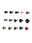 Maaleo plüssállat szemek és orrok javítókészlet, 560 darabos biztonsági szemekkel és orrokkal, műanyag dobozban, kézműves projektekhez