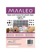 Maaleo plüssállat szemek és orrok javítókészlet, 560 darabos biztonsági szemekkel és orrokkal, műanyag dobozban, kézműves projektekhez
