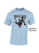 Muay Thai 2 kereknyakú pamut póló thai box mintával uniszex