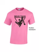 Muay Thai 2 kereknyakú pamut póló thai box mintával uniszex