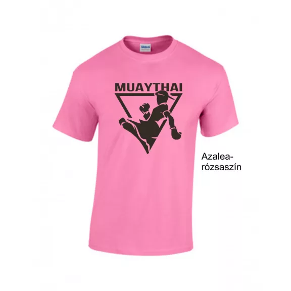 Muay Thai 2 kereknyakú pamut póló thai box mintával uniszex