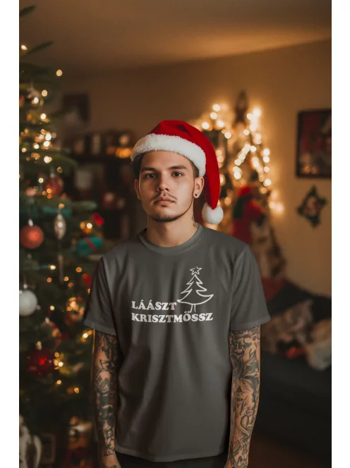 Laaszt Krisztmössz póló, vicces karácsonyi ajándék, Last Christmas póló, ünnepi póló